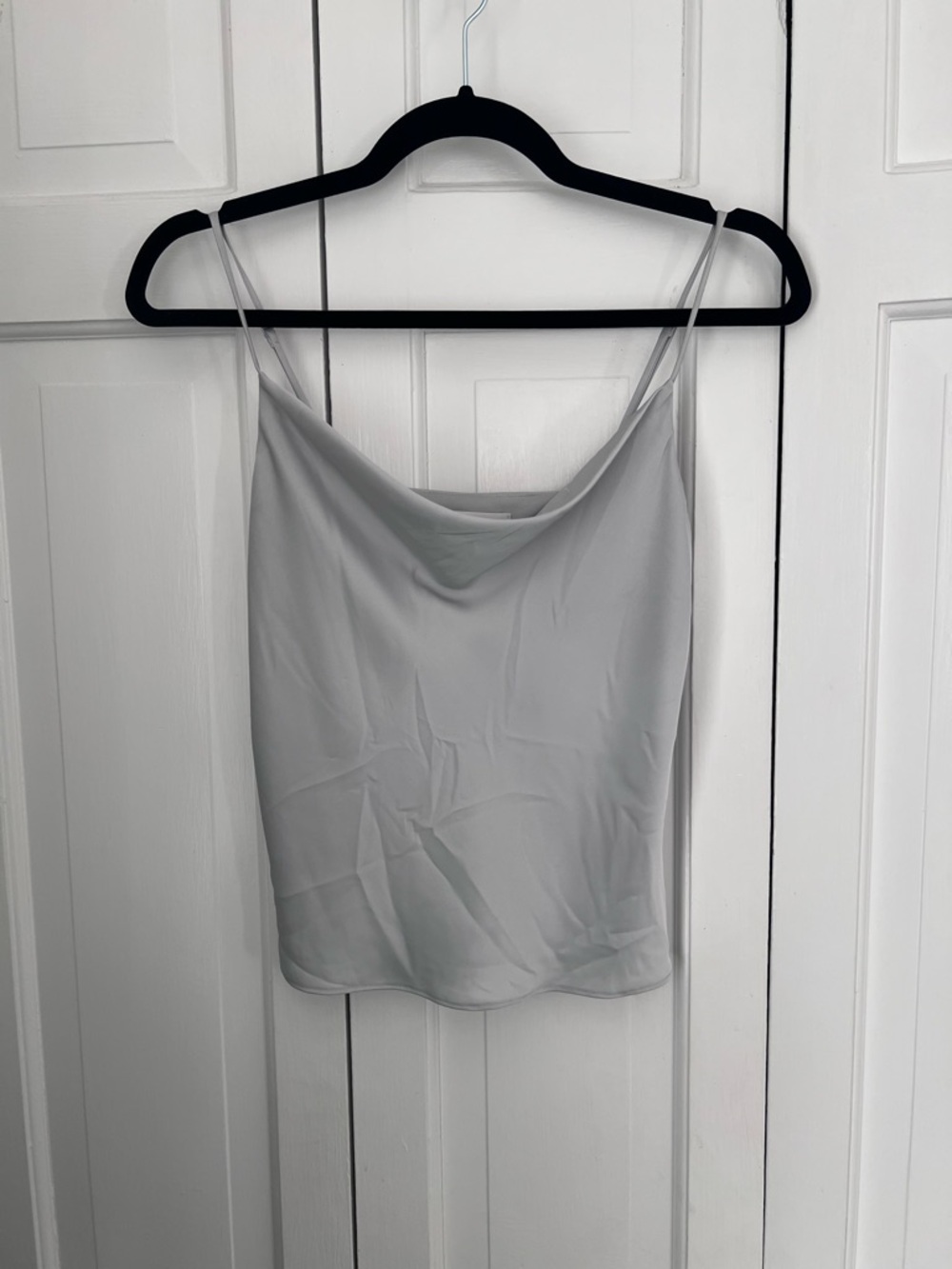 Babaton Silver-Gray Cowl Neck Camisole